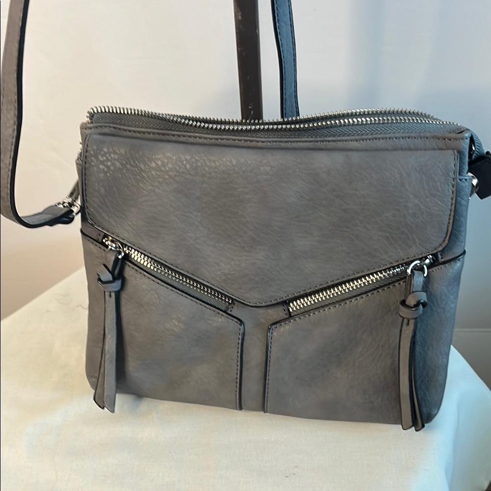 Stylish Gray Crossbody Bag
